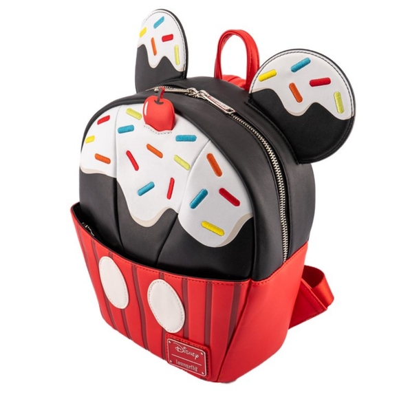 Price firm $ Loungefly Disney Mickey Mouse Sprinkle Cupcake Mini Backpack - Picture 2 of 9